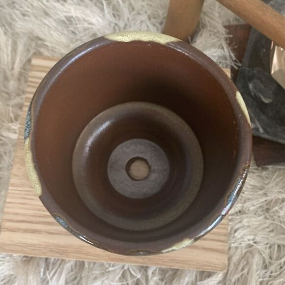 Vintage Pottery Craft Compton, Cal USA Handcrafted Stoneware Small Planter - Picture 9 of 16